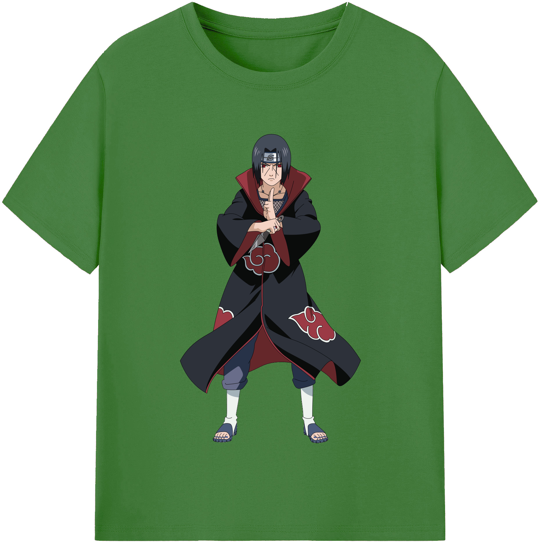 （画像用） NARUTO -ナルト- うちは イタチ Uchiha Itachi レディースカジュアルプリントTシャツ（綿100％）